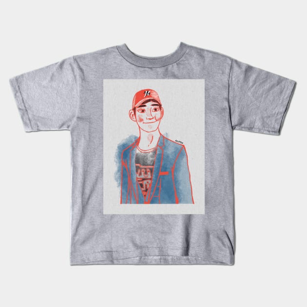 tadashi hamada Kids T-Shirt by gltiched